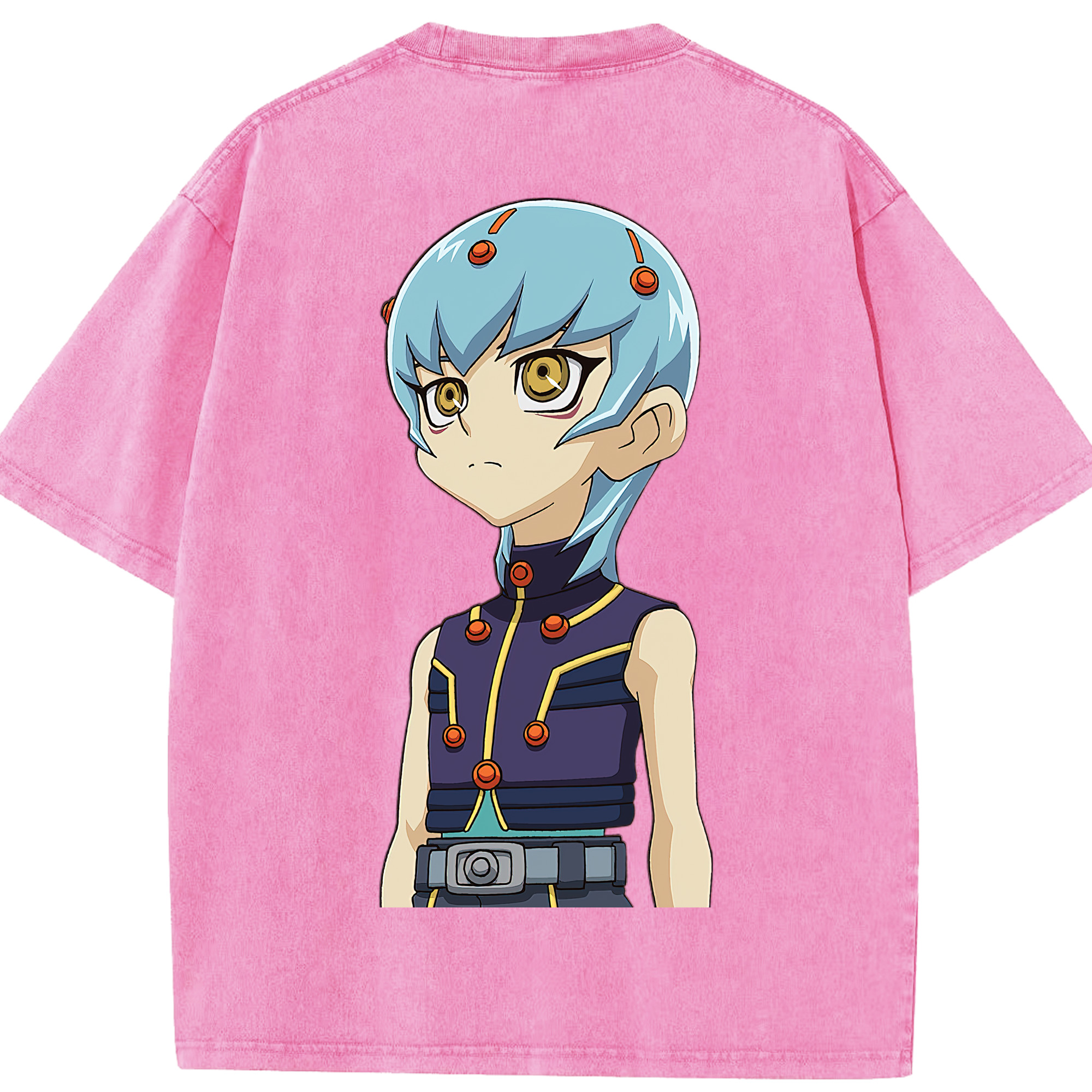 （画像用） 遊☆戯☆王 Yu-Gi-Oh! 綿100% ヴィンテージ風 半袖Tシャツ（背面プリント）